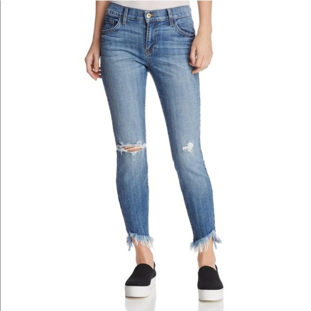 Pistola Aubrey Frayed Hem Skinny Jeans